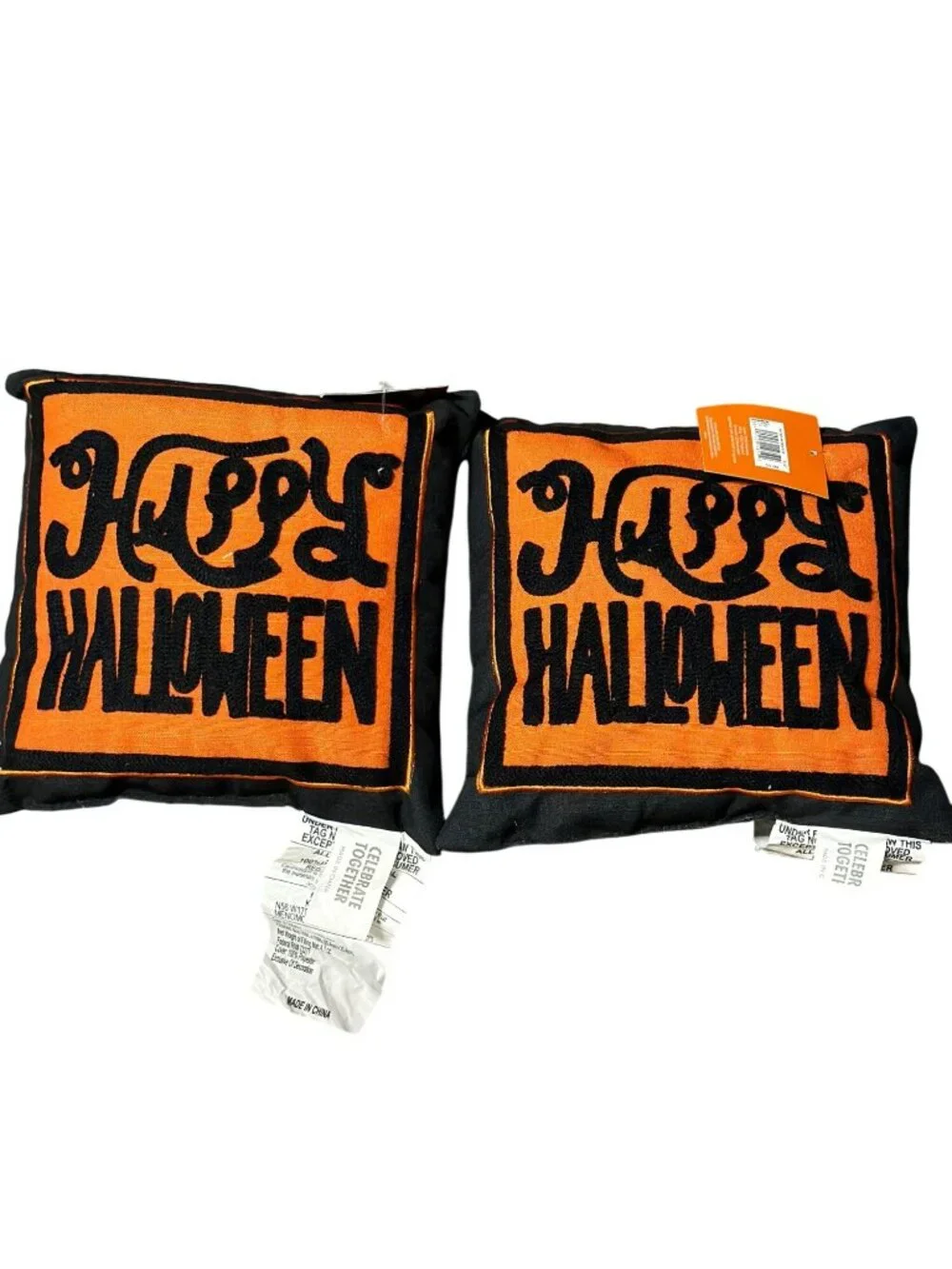 Set Of 2 Kohls Happy Halloween Decorative Throw Pillows